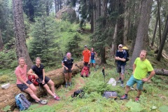 Rast beim Abzweig Luchsgang