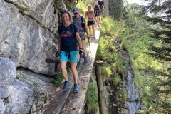 Abstieg im Forstbegangsteig